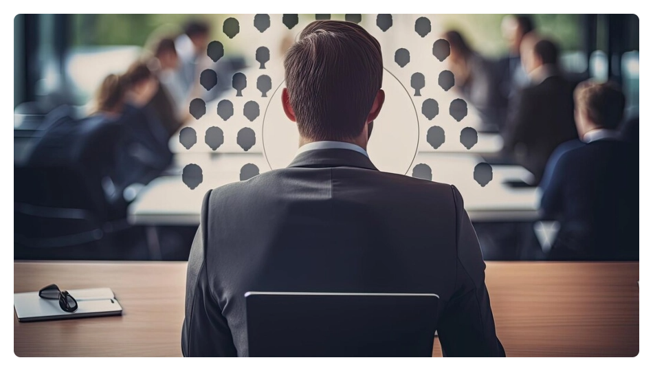 A focused professional working diligently